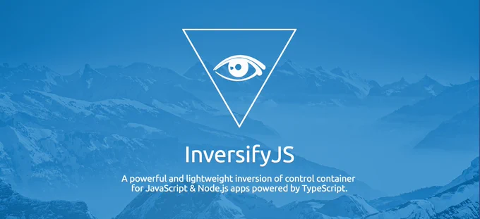 InversifyJS logo and statement which says "A powerful and lightweight inversion of control container for JavaScript & Node.js apps powered by TypeScript."