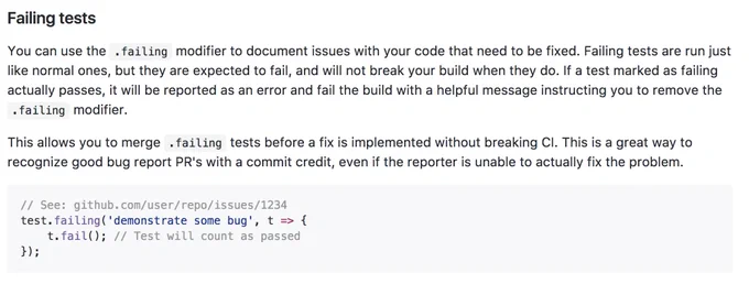 screenshot of the docs
