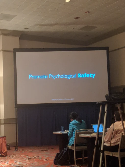 slide showing promote psychological safety