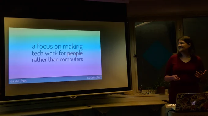 a focus on making tech work for people rather than computers