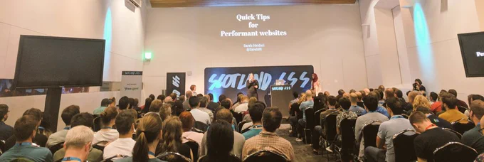 "Quick tips for perfomant websites" talk by Sarah