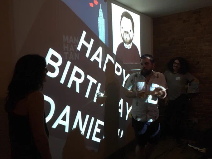 Daniel at BrooklynJS stage
