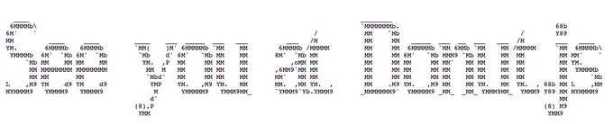 ASCII art of text that says ‘See you at Donut.js’