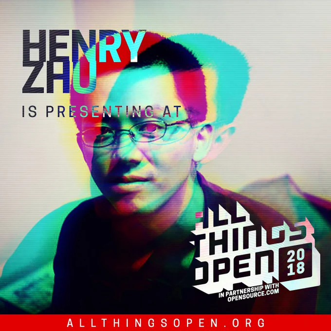 Henry Zhu's headshot for All Things Open.