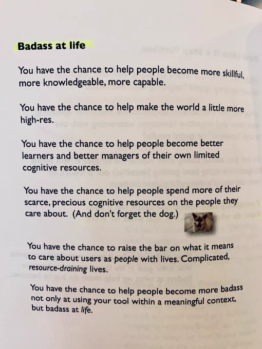 A page from the book Badass by Kathy Seirra that summarizes how we can work together to be badasses