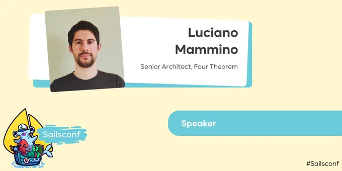 Luciano speaking at Sailsconf 2021