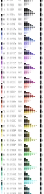 Screenshot of color documentation visualizing accessible color combos