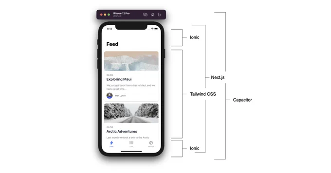 Read this blog post to learn how to build a mobile app with Next.js, Tailwind, Capacitor, and Ionic — without having to learn native development languages!
