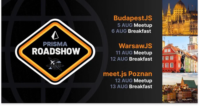 This August, Prismates will visit the meetups in Budapest, Warsaw, and Poznan. We're also hosting a free breakfast the morning after each meetup!