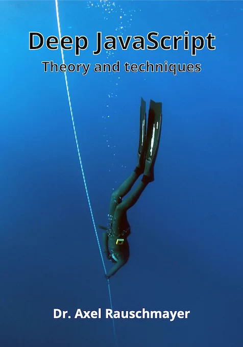 Cover of “Deep JavaScript” (with a freediver on it)