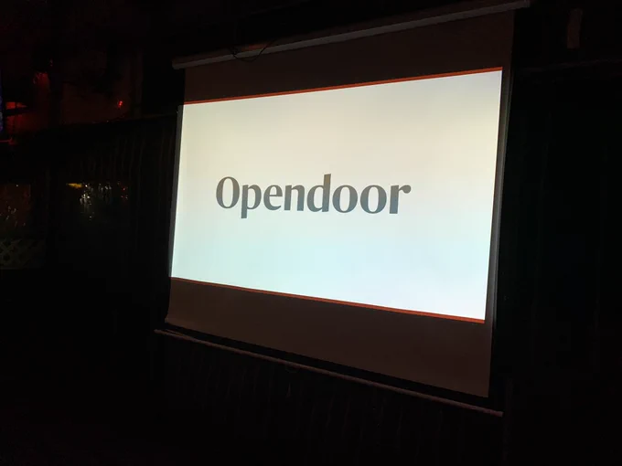 Slide that says “Opendoor”
