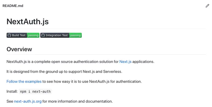 NextAuth.js with test runner badges