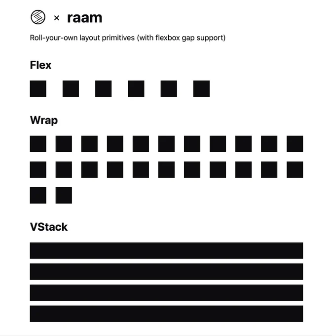Flex, Wrap and VStack with themable gaps