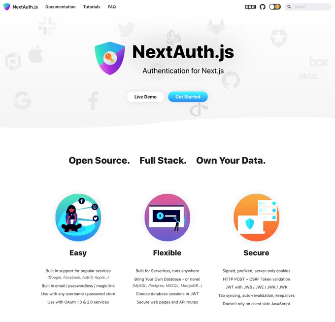 NextAuth.js website
