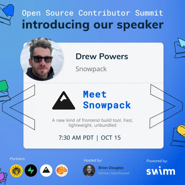 Open Source Contributor summit flyer, starts at 730am
