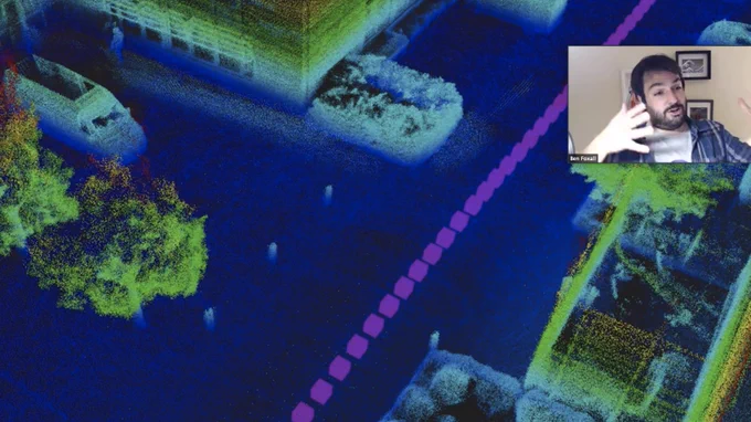 Visualisation of LIDAR data over time