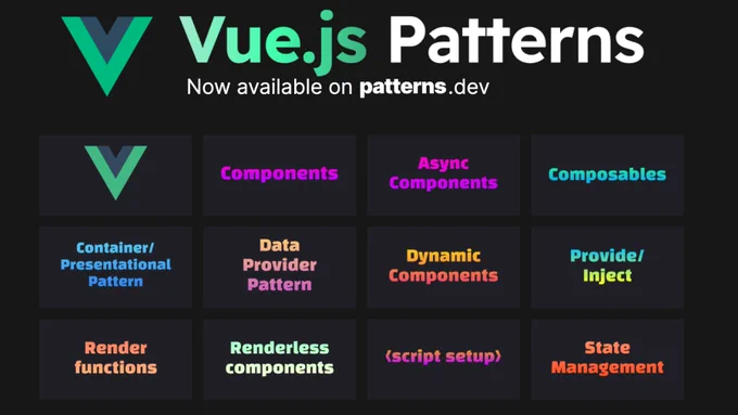 Vue.js Patterns now available on Patterns.dev