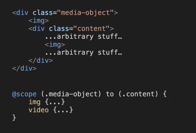 CSS @scope example