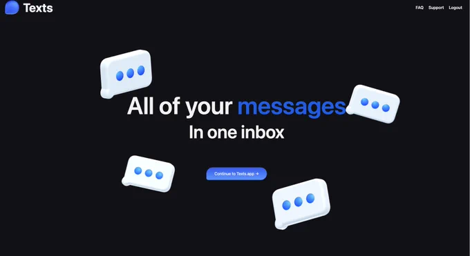 texts webpage