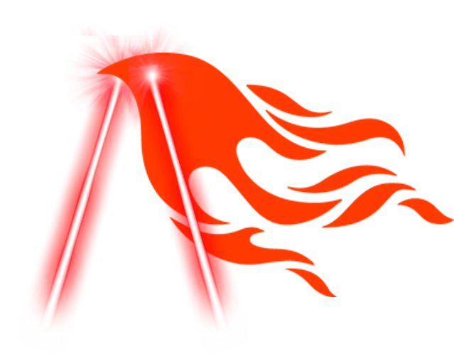 Phoenix Framework Logo (a Phoenix) with laser eyes