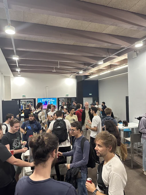 Photo de l'apéro après le Meetup