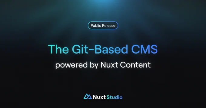 Nuxt Studio is out of beta!