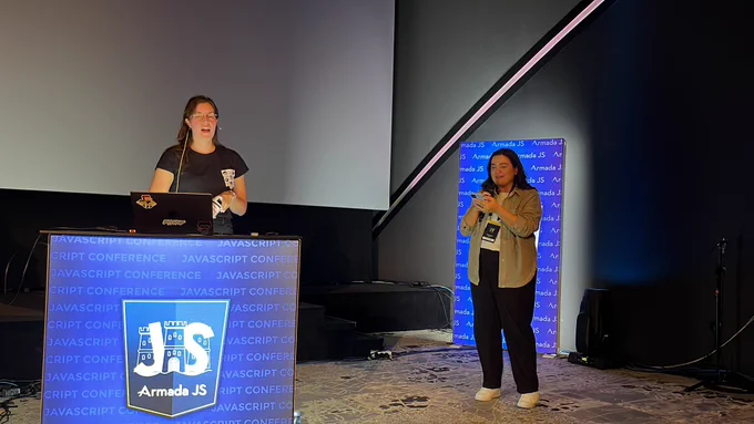 Senna Parsa and Elena in the Q&A session