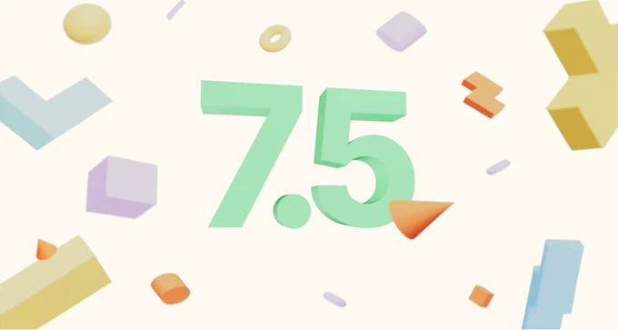 The Storybook 7.5 logo