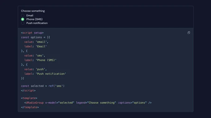 URadioGroup Component