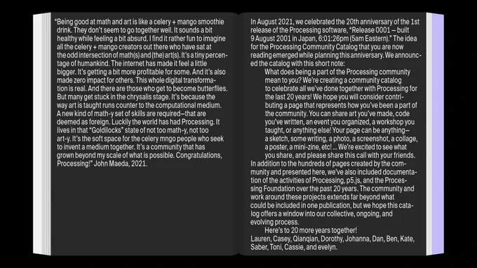 intro pages of book with foreword by john maeda