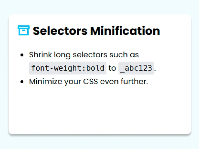 Stylify.dev - Selectors mangling example