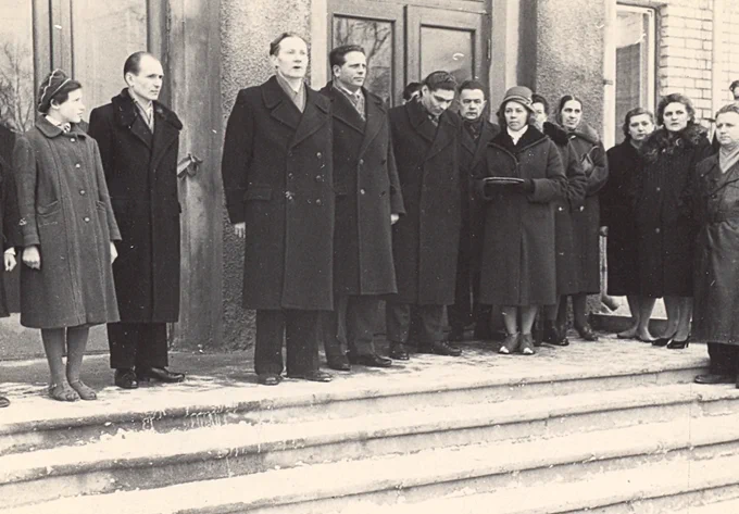 Cieceres internātskolas jaunā korpusa atklāšana, 1962. gada 27. janvāris