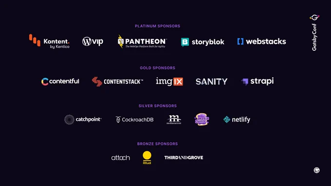 GatsbyConf 2022 Sponsors