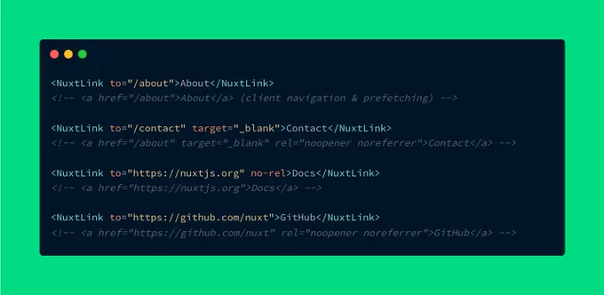 NuxtLink is out with new features.