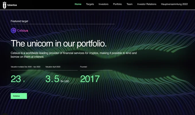 Screenshot of tokentus.com