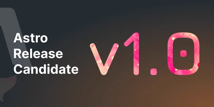 text: Astro Release Candidate v1.0
