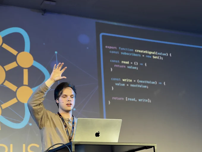 Dan presenting