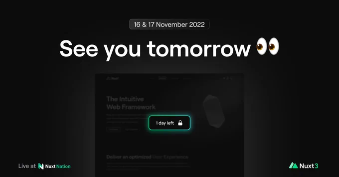 See you tomorrow at Nuxt Nation