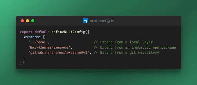 How to use Nuxt Layers in Nuxt 3