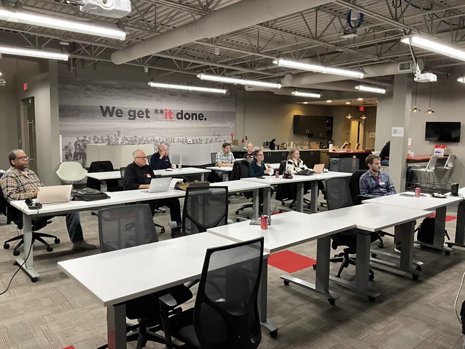 The in-person audience at NebraskaJS/OJUG