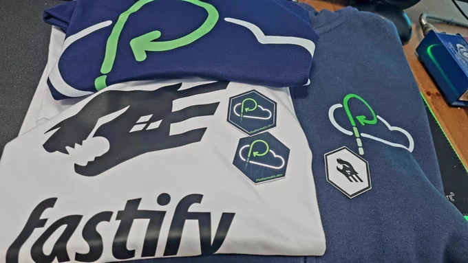 platformatic hoodie and t-shirt, fastify tshirt, stickers