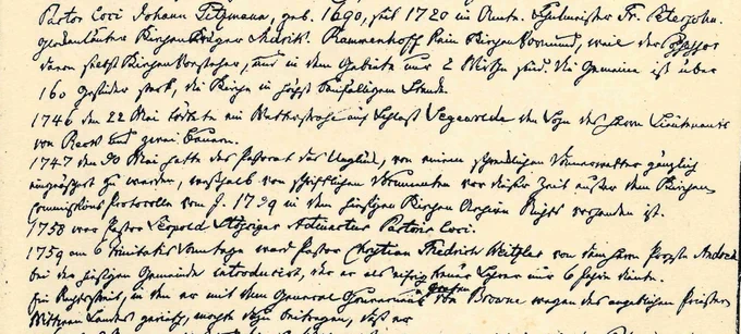 Fragments no Siguldas draudzes hronikas