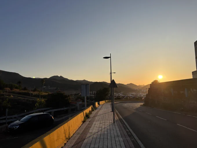 The sunrise