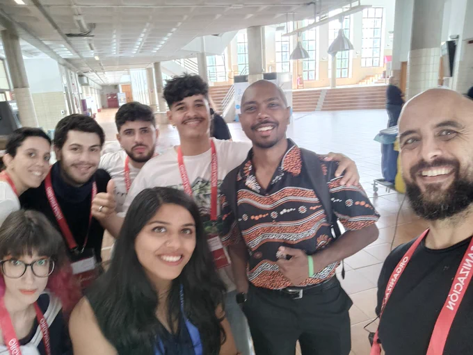 My students and I with Nidhi and Tejas