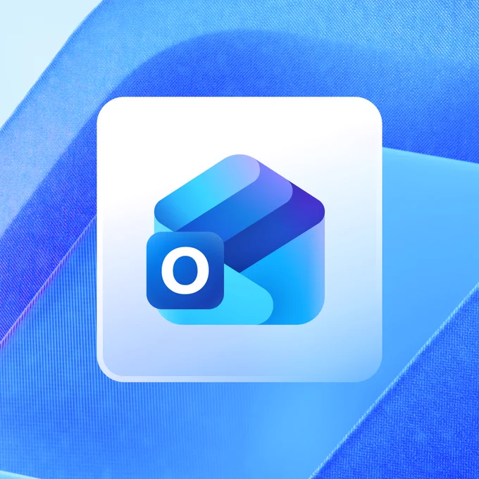 Image of new Outlook profile picture with Outlook logo.