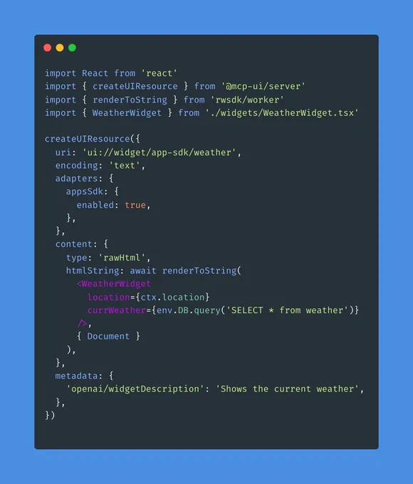 beautiful React Server Components with MCP-UI and ChatGPT Apps