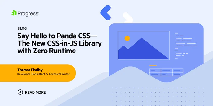 Blog banner: Say Hello to Panda CSS—The New CSS-in-JS Library with Zero Runtime