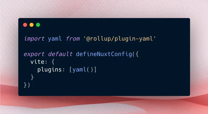 Using a Vite plugin in Nuxt.