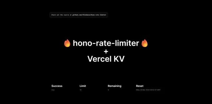 hono-rate-limiter example page