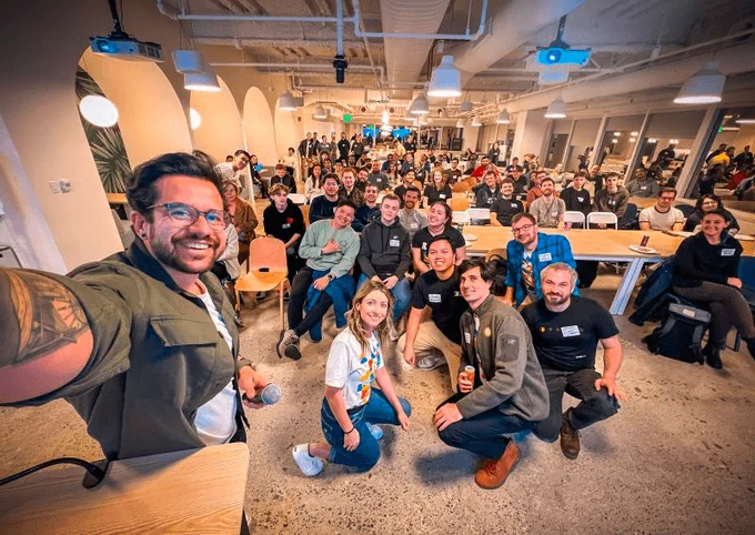 Everyone sharing the love at our Storybook meetup in San Francisco
